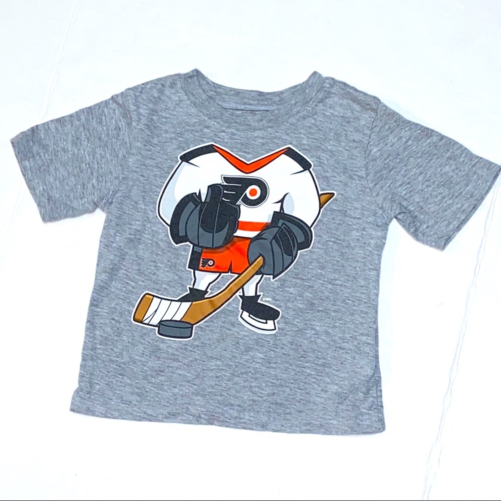 4/$20 Flyers Hockey Player NHL Toddler Grey TShirt